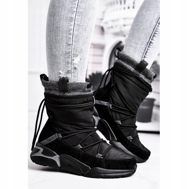 Botas de neve femininas Big Star Black GG274628 preto 1