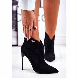 GOE Botas femininas com salto alto camurça preta GG2N3033 preto 2 GOE Botas femininas com salto alto camurça preta GG2N3033 preto 2