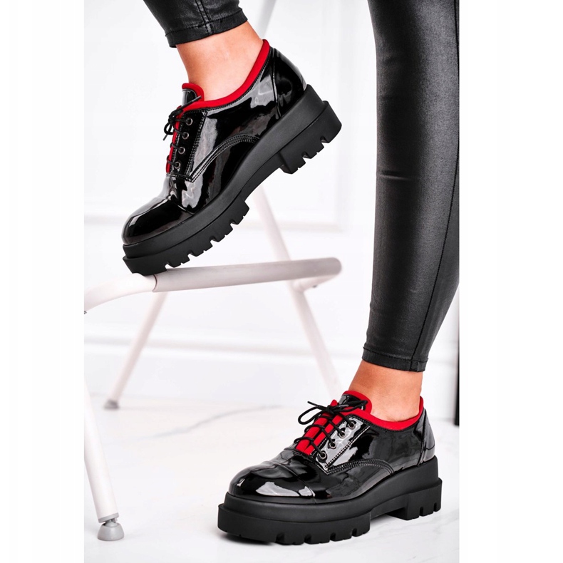 PV3 Sapatos femininos de couro Visconi pretos 7427936 1