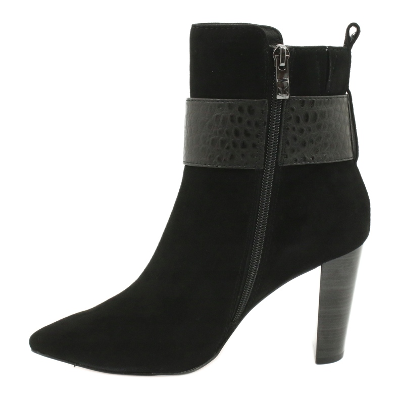 Caprice Botas de couro preto com fivela 25317-25 025 1 Caprice Botas de couro preto com fivela 25317-25 025 1