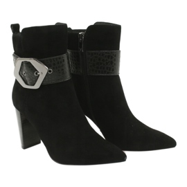 Caprice Botas de couro preto com fivela 25317-25 025 4 Caprice Botas de couro preto com fivela 25317-25 025 4
