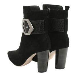 Caprice Botas de couro preto com fivela 25317-25 025 3 Caprice Botas de couro preto com fivela 25317-25 025 3