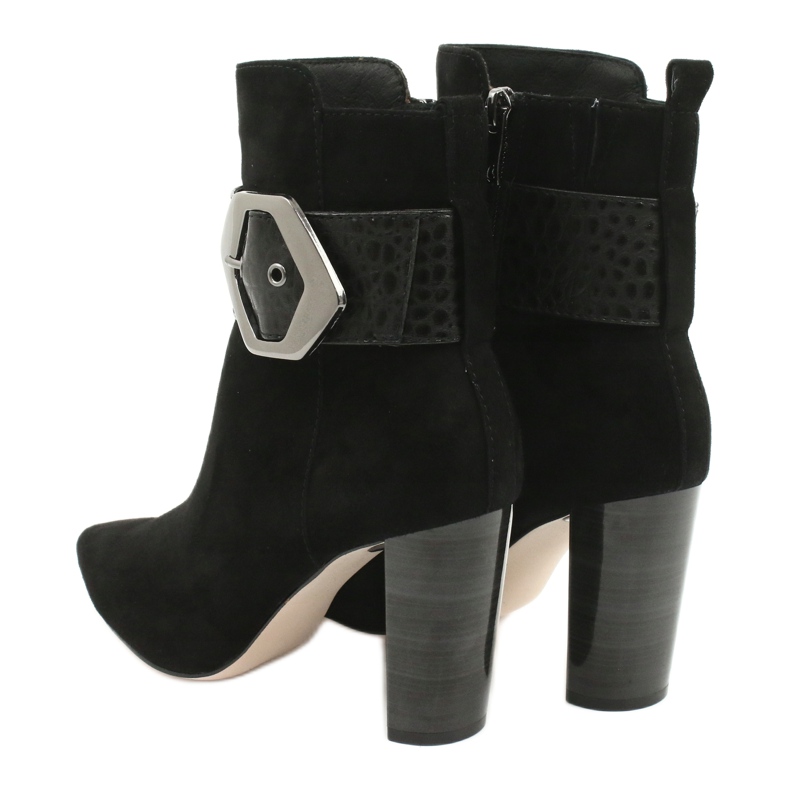 Caprice Botas de couro preto com fivela 25317-25 025 3 Caprice Botas de couro preto com fivela 25317-25 025 3