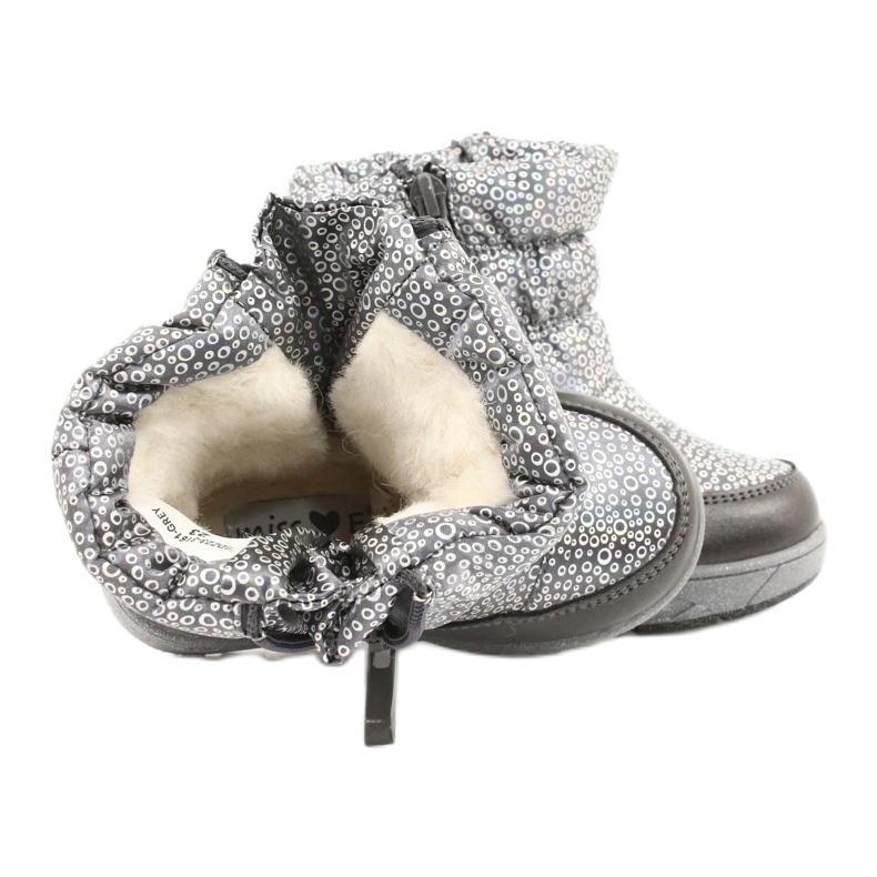 Evento Neo holo miss botas de inverno prata cinza 4