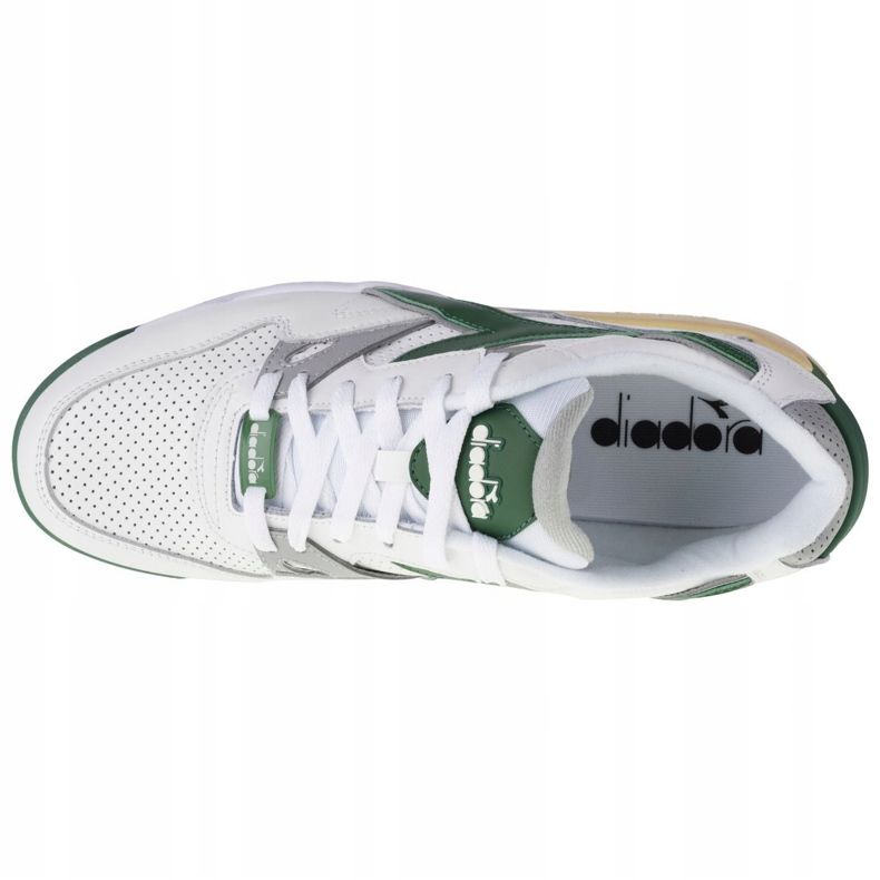 Calçados Diadora Rebound Ace M 501-173079-01-C7915 branco verde 2 Calçados Diadora Rebound Ace M 501-173079-01-C7915 branco verde 2