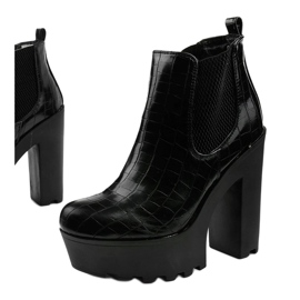 Botas pretas de cano alto no poste Zellola preto 1