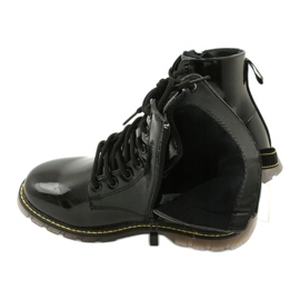 Botas de couro envernizado preto Evento 20DZ23-3216 Marita 6