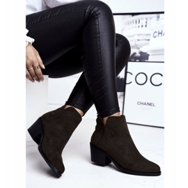 S.Barski Botas femininas com salto plano Quente outono cáqui leitoso 2