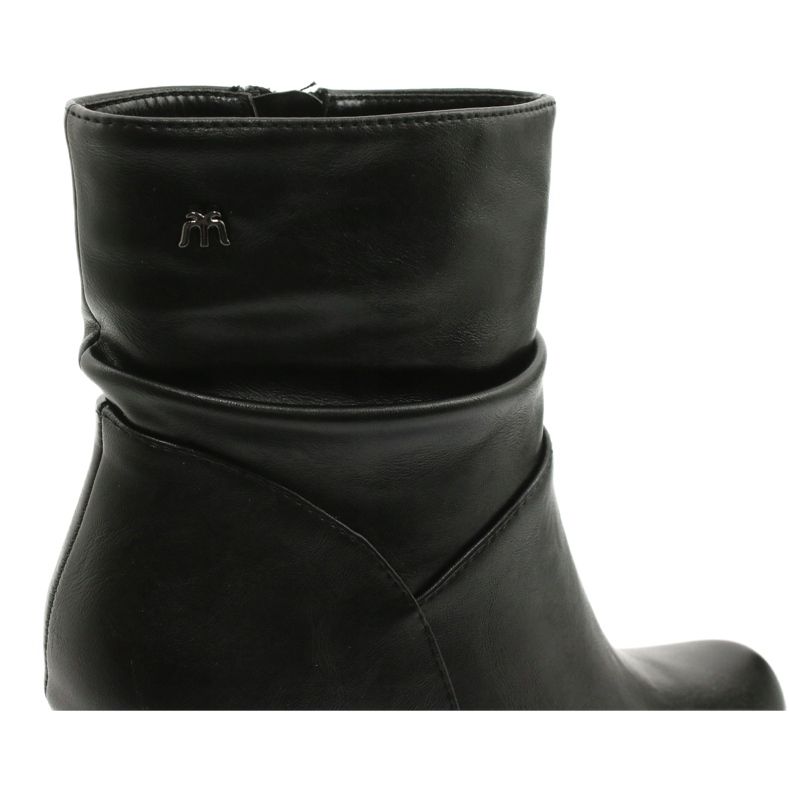 M.Daszyński Botas pretas no poste de Daszyński AF125-7 preto 5 M.Daszyński Botas pretas no poste de Daszyński AF125-7 preto 5