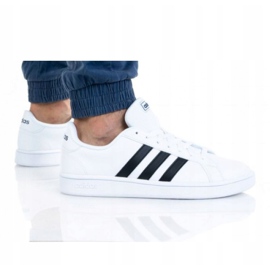 Sapatos Adidas Grand Court Base M EE7904 branco preto 4