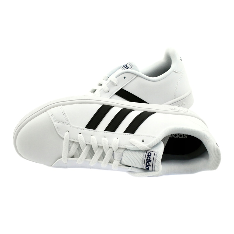 Sapatos Adidas Grand Court Base M EE7904 branco preto 3