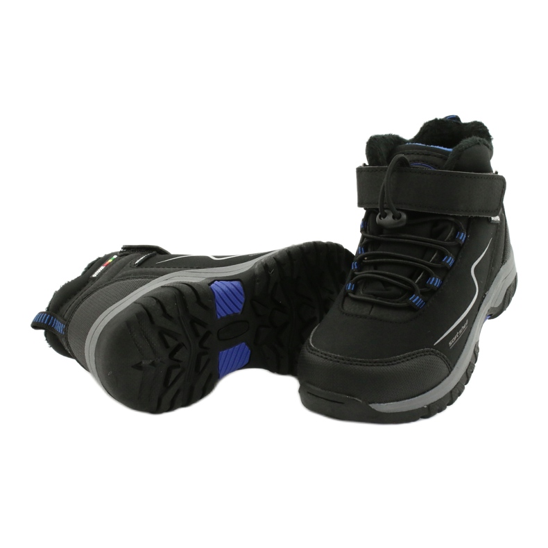 Botas esportivas soft-shell com membrana American Club HL38 / 20 preto azul 3