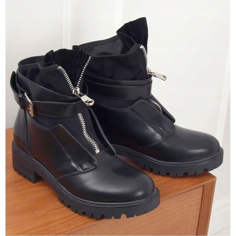 Botas militares pretas NC1038 Pretas preto 1