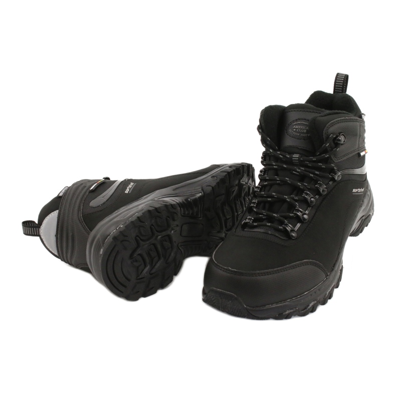 American Club Botas de trekking americanas Softshell com membrana preto 3 American Club Botas de trekking americanas Softshell com membrana preto 3