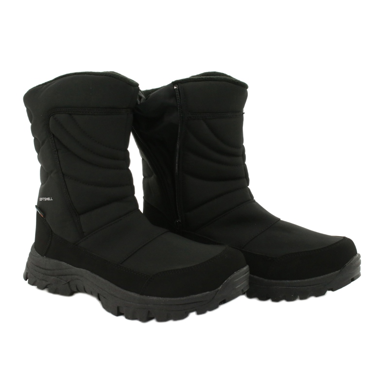American Club Botas com membrana isolada com lã preto 4