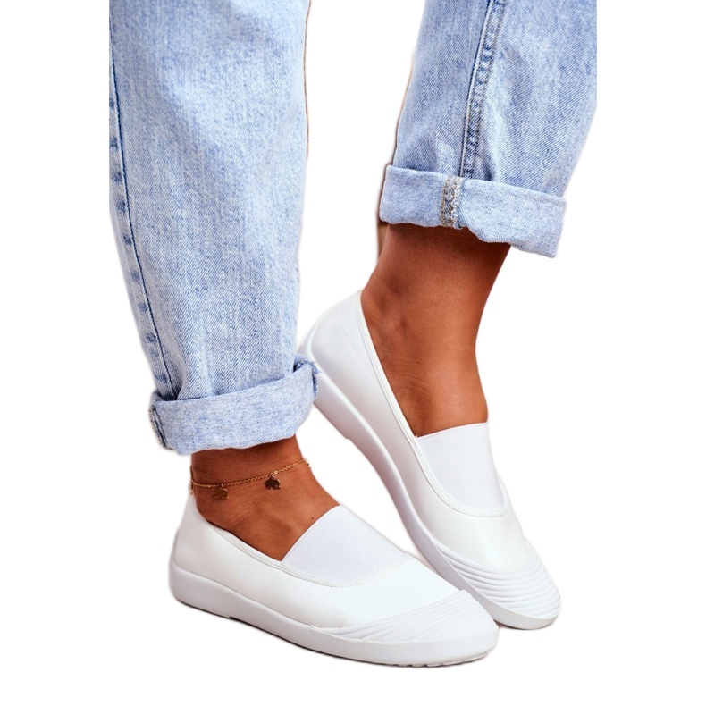 LU BOO Tênis Slip On Tênis Slip-on White Justy branco 1