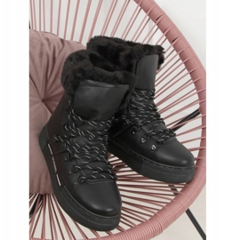 Botas de neve pretas com isolamento espesso BK903 Preto 2