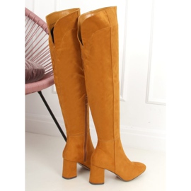 Salto alto mel M247 amarelo 1