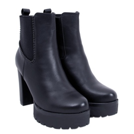 Botas plataforma pretas RB25 pretas preto 1