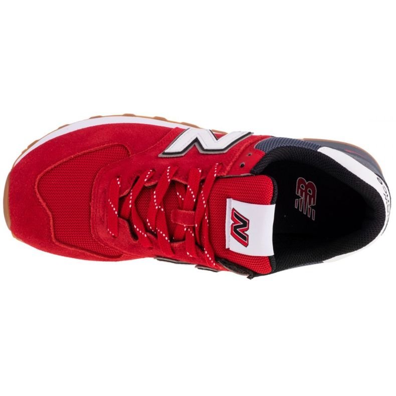 Sapatos New Balance M ML574SKD branco vermelho multicolorido 2 Sapatos New Balance M ML574SKD branco vermelho multicolorido 2