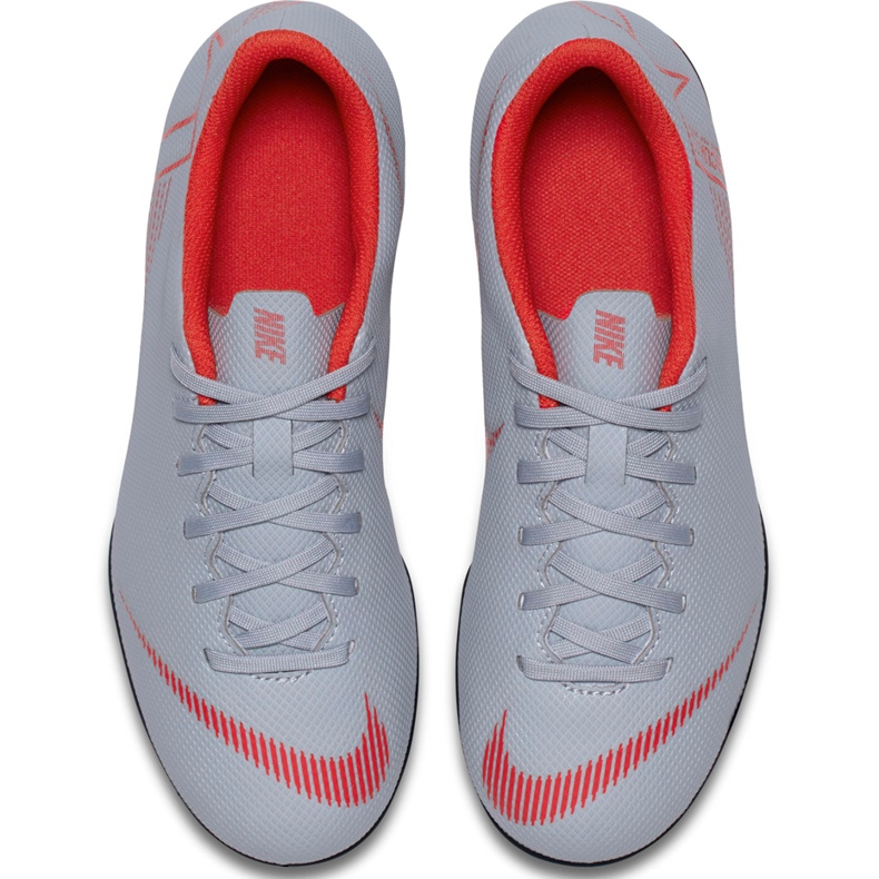 Chuteiras Nike Mercurial Vapor 12 Club Mg Jr AH7350 060 multicolorido cinza 1