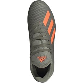 Chuteiras verdes adidas X 19.3 Fg Junior EF8374 cinza 1