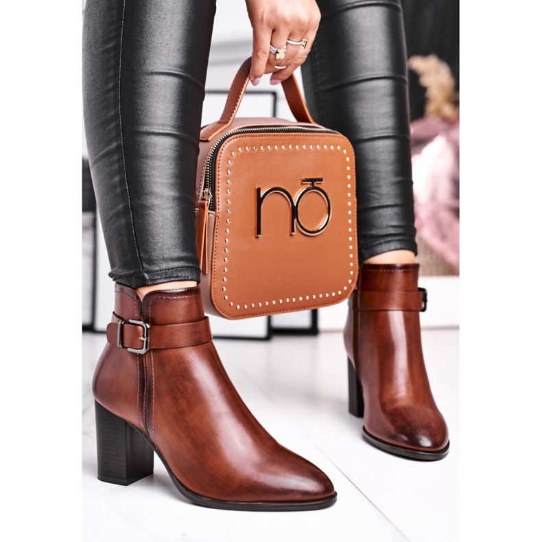 Botas femininas de salto alto Sergio Leone Brown BT509 castanho 2