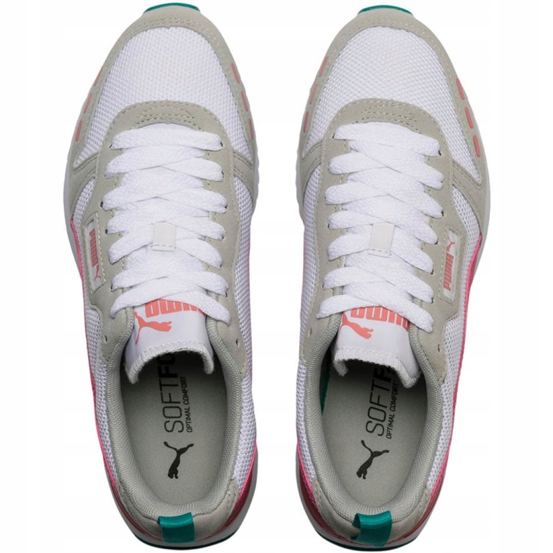 Sapatos femininos Puma R78 W 373117 12 bege branco laranja rosa verde 2