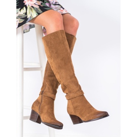 Botas de camurça VINCEZA marrom 1