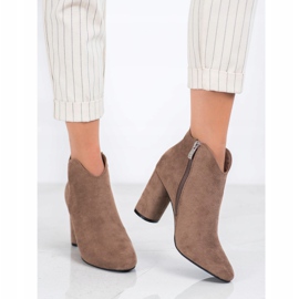 Filippo Botas de camurça elegantes marrom 2