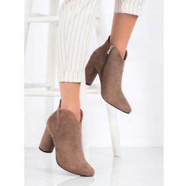 Filippo Botas de camurça elegantes marrom 1