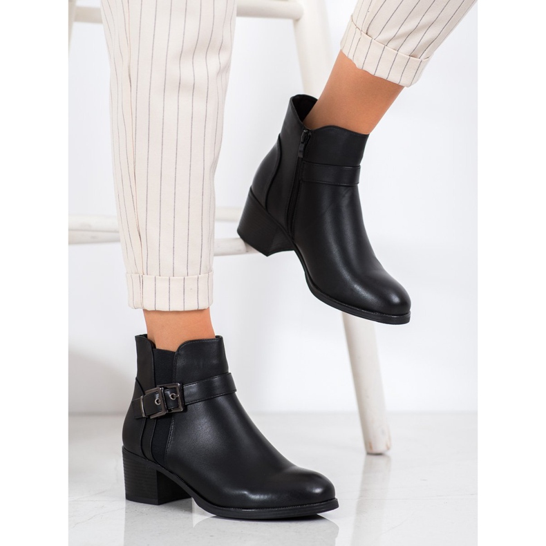 SHELOVET Botas Pretas Clássicas preto 1