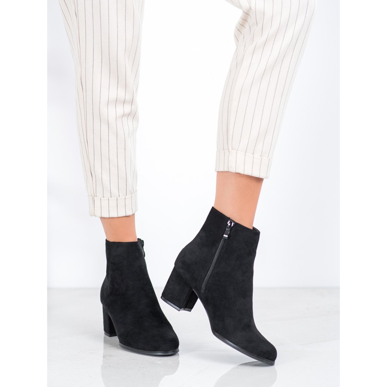 Danic Botas pretas de salto alto preto 1