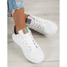 SHELOVET Calçados Esportivos Com Brilho branco 1