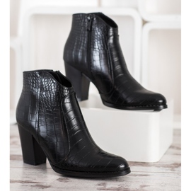 Filippo Botas elegantes com estampa de cobra preto 2 Filippo Botas elegantes com estampa de cobra preto 2