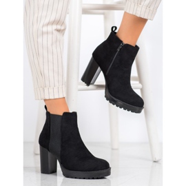 Small Swan Botas na plataforma preto 2