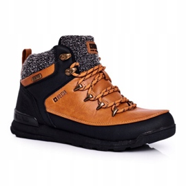 Sapatos de trekking femininos Big Star Camel GG274619 preto amarelo 1