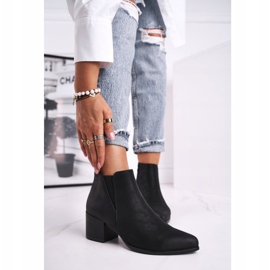 Botas femininas Sergio Leone Jodhpur bota Eco Nubuck Preta BT621 preto 1