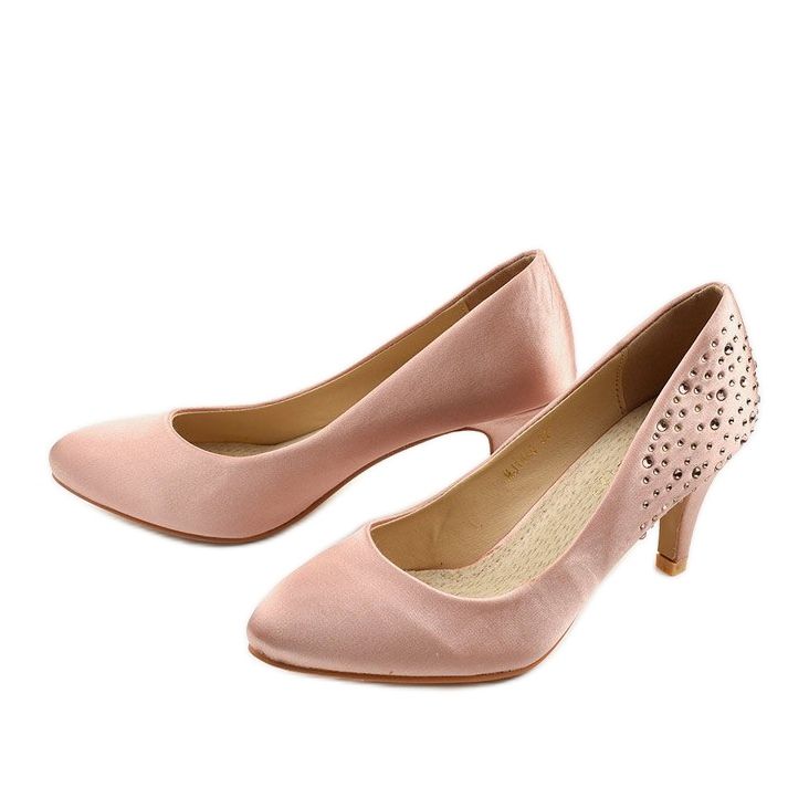 Bombas rosa em um pino com zircônia cúbica MJ1440 2 Bombas rosa em um pino com zircônia cúbica MJ1440 2