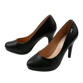 Salto alto preto clássico YS-190 2