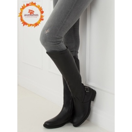 Botas femininas negras H9208 Negro preto 1