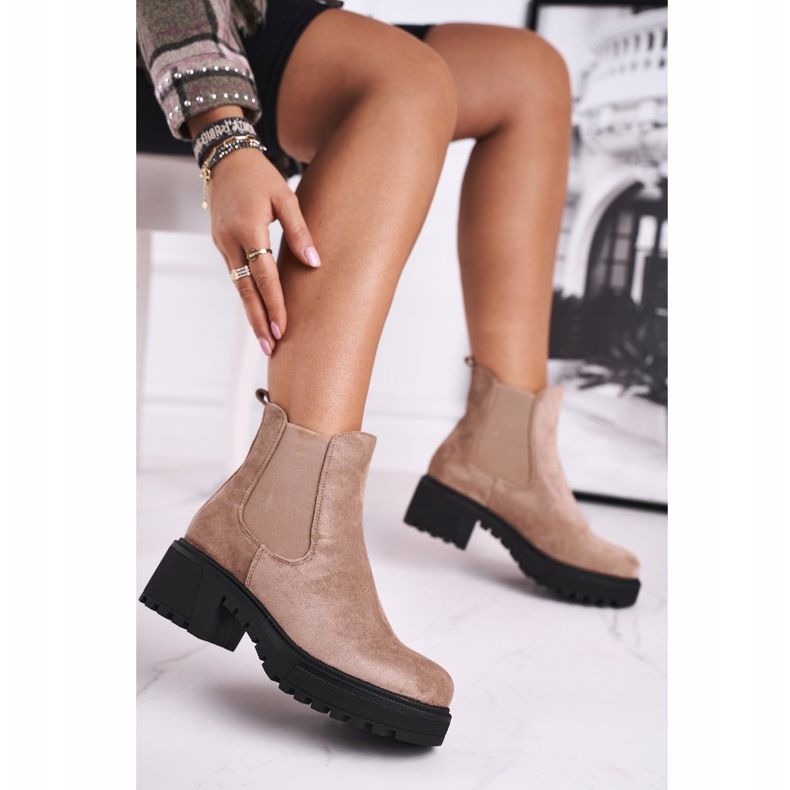 PS1 Botas altas femininas sidamo bege 2