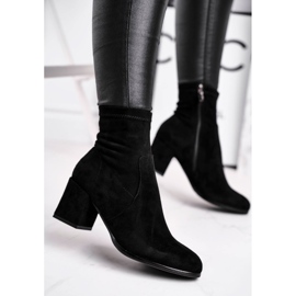 Botas femininas de camurça preta Merducio preto 2