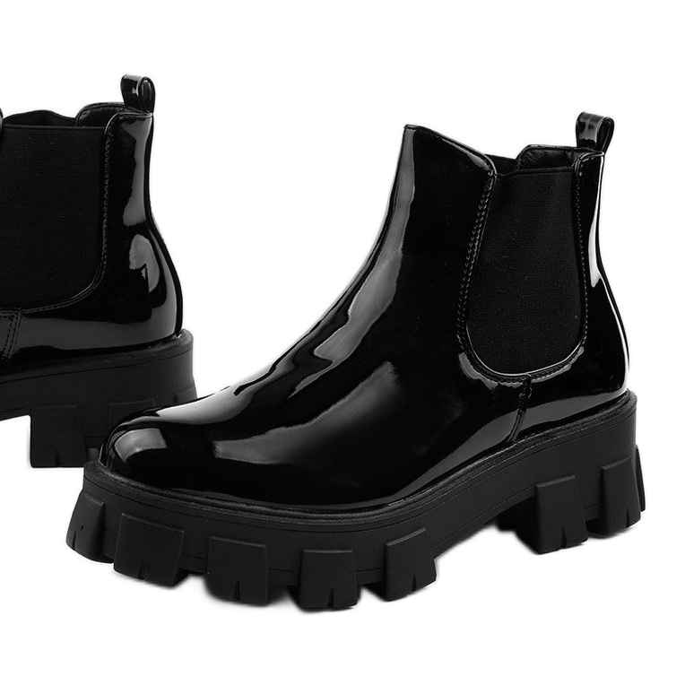 Botas pretas na plataforma Lilney NC1086 preto 1