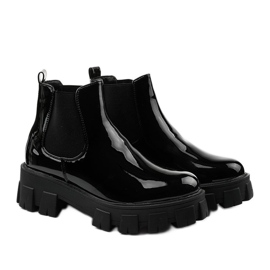 Botas pretas na plataforma Lilney NC1086 preto 2