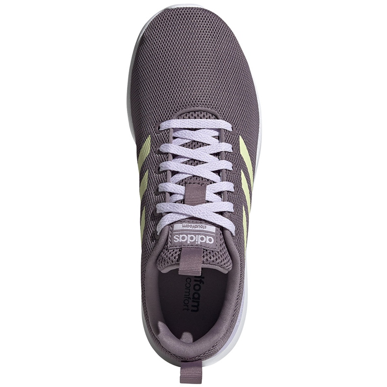 Sapatos femininos Adidas Lite Racer Cln violeta EG3147 roxo cinza 1