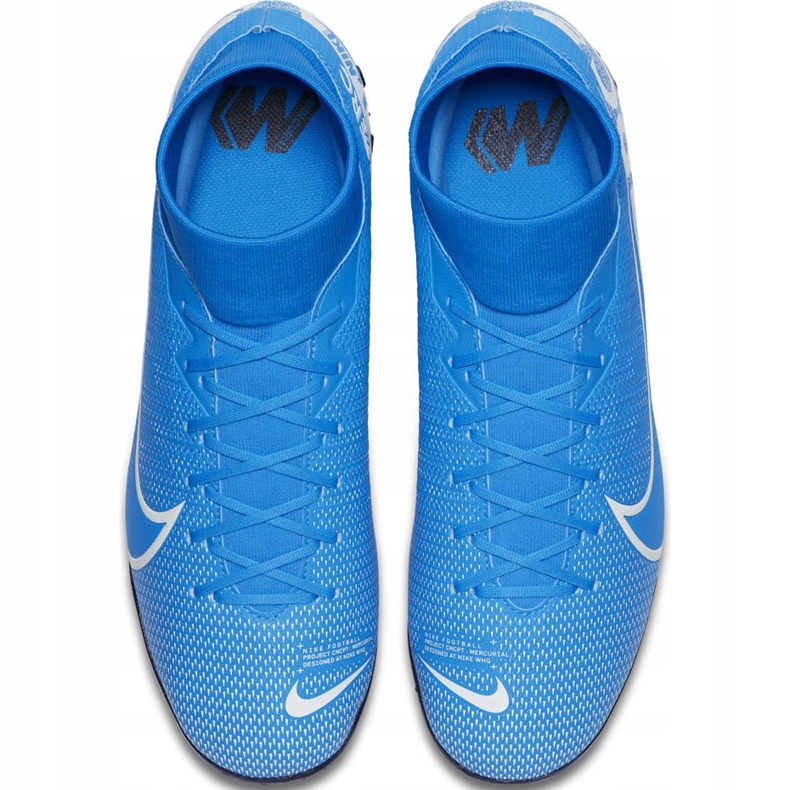Chuteira Nike Mercurial Superfly 7 Academy Tf AT7978 414 multicolorido azul 1