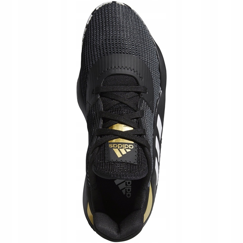 Sapatos pretos e brancos Adidas Pro Bounce 2019 EF0469 1