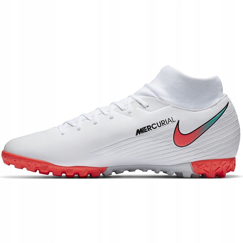 Chuteira Nike Mercurial Superfly 7 Academy Tf AT7978 163 branco branco 1 Chuteira Nike Mercurial Superfly 7 Academy Tf AT7978 163 branco branco 1