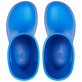 Botas de chuva Crocs para crianças Bota de chuva Crocband Kids azul 205827 4KD 1
